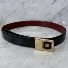 イタリア製 GIVENCHY ジバンシー ベルト 本革 ブラック ゴールドのサムネイル