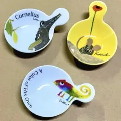 新品 3枚セットレオレオニ プチトレー 豆皿 小皿 絵本 ワニ UNIQLOのサムネイル