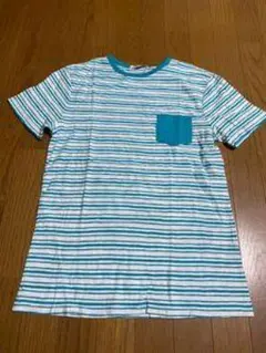 青と白のストライプTシャツ