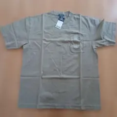 UNIQLO カ～キ色 Tシャツ Lサイズ ポケット付き
