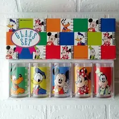 ディズニー キャラクター　グラスセット　 5個セット　ミッキーマウス