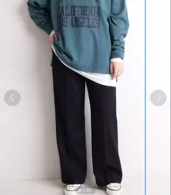 ウール ワイドパンツ