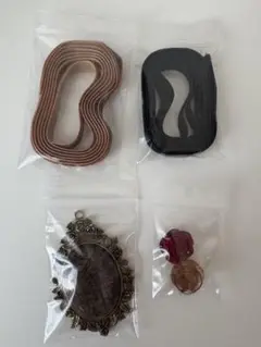 ベロアリボンセット（ブラウン・ブラック）