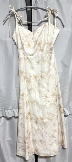 apres jour 花柄チャーム付きキャミワンピース イエロー