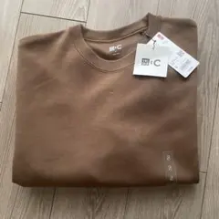 【新品未使用】UNIQLO : C ブラウン トレーナー Sサイズ