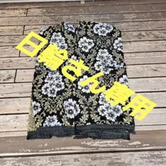 金華山 桜 ブラック センターカーテン 左右セットのサムネイル