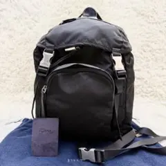 プラダ RRADA リュック バックパック 三角ロゴ テスート 黒 巾着 大容量