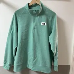 THE NORTH FACE ハーフジップスウェット XL ミントグリーン