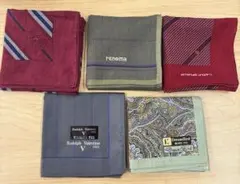 新品未使用　メンズ ハンカチ 5枚 セット