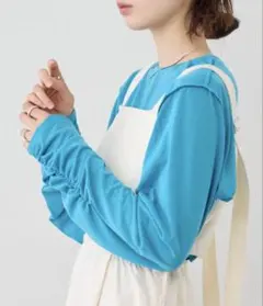 Kastane 袖シャーリングシアーロンTeeのサムネイル