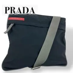 PRADA プラダスポーツ　ショルダーバッグ 【美品】 ナイロン　ネイビー　M