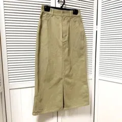 ITEMS URBANRESEARCH　ロング丈　タイトスカート　ベージュ　美品のサムネイル