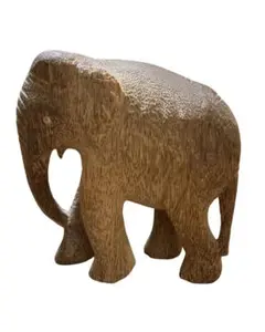 木製 象の置物 骨董品 アンティーク オブジェ