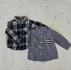 ★お値下げ中★長袖シャツ 2点セット（サイズ80〕