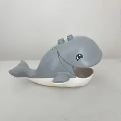 デュプロ互換 クジラブロック（口が開くギミック付き）
