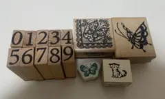 スタンプ　14個セット　ハンドメイド　スクラップブック