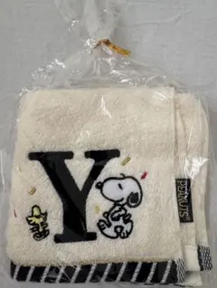 【新品未開封】PEANUTS スヌーピー イニシャルタオルハンカチ Y