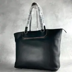 【美品】ポールスミス トートバッグ インセット ストライプ レザー 肩掛け A4