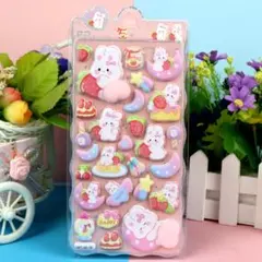 おしりシール ぷにぷに マシュマロシール ぷくぷく 立体 3D シール帳 動物
