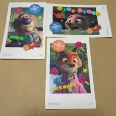 ズートピア2　ステッカー　ニック、ニブルズ
