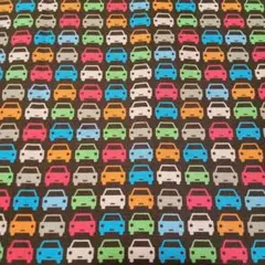 コットンプリント 車柄☆ハギレ自動車 クルマ