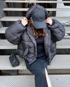 【ZOZO限定】ROYALPARTY♡ フード付パフィージャケット