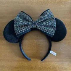ディズニー ミッキーマウス 耳付きカチューシャ カラフルリボン