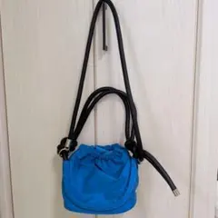 COLONY 2139 青 ドローストリングミニバッグ