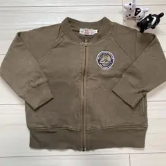 パーカー　ジャケット　ジャンパー　フルジップ100 カーキ色