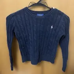 ポロ　ラルフローレン 6 120 ネイビーセーター　ニット