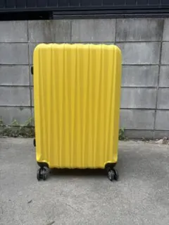 大容量Lサイズ105L☆新品未使用 スーツケース イエロー 軽量 キャリーケースのサムネイル
