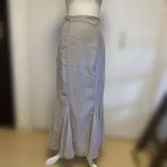 Louere L マーメイド ハイウエストライトグレー グレージュ 美シルエットのサムネイル