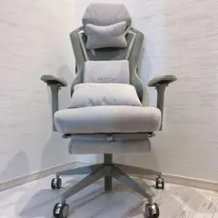 【美品】PAXTON Paris ゲーミングチェア Pearl Gray 椅子