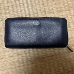 LANVIN en Bleu 長財布 ラウンドファスナー ネイビー
