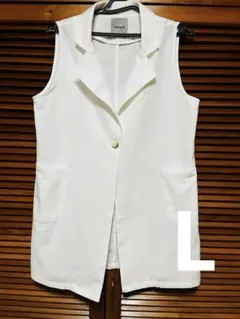 Vilelemt. ホワイト ノースリーブベスト