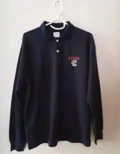 coen カレッジ刺繍ポロシャツ メンズシャツ　ポロシャツ　ネイビー　アメカジ