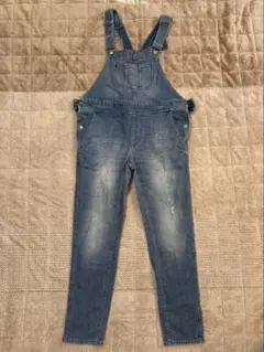 LOWRYS FARM デニムオーバーオールMサイズ