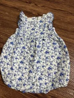 6M ラルフローレン　花柄ロンパース　ワンピース