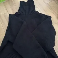 GU タートルネックニット ブラックのサムネイル