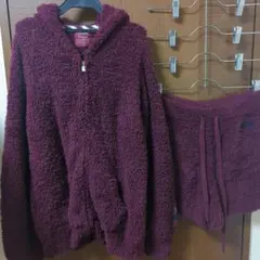 ジェラートピケ テディベアパーカー&ショートパンツセット