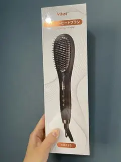 【新品未開封】ストレートヒートブラシ ヘアアイロン ブラック