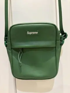 SUPREME shoulder bag Green レザー　シュプリーム