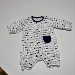 車柄ロンパース 60-70cm 綿100%
