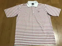 ナイキゴルフ　メンズ　ゴルフ　半袖　シャツ　ボーダー　M