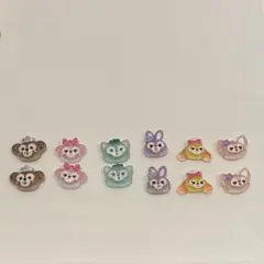 ラスト ダッフィー フレンズ ネイルパーツ 12個セット デコパーツ ディズニー