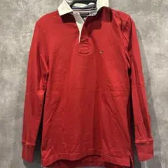 TOMMY HILFIGER ラガーシャツ レッド S