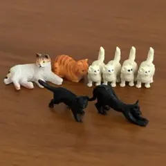 猫 ミニチュア フィギュア 7体セット