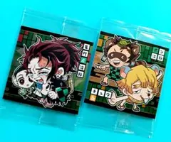 鬼滅の刃 ディフォルメシールウエハース【竈門炭治郎】【ぽん治郎 善逸】２枚セット