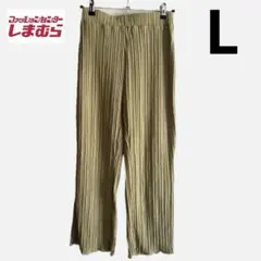 しまむら Rafraf プリーツパンツ Lサイズ ウエストゴム 楽ちん