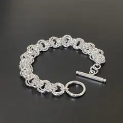 ブレスレット　ベローズチェーン　シルバー925刻印　メキシカン　ヴィンテージ